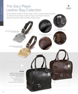 Gary Player Leather Double Decker Bag